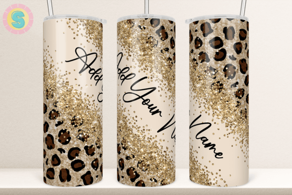 20Oz Diagonal Leopard Tumbler Wrap: Graphics & Crafts