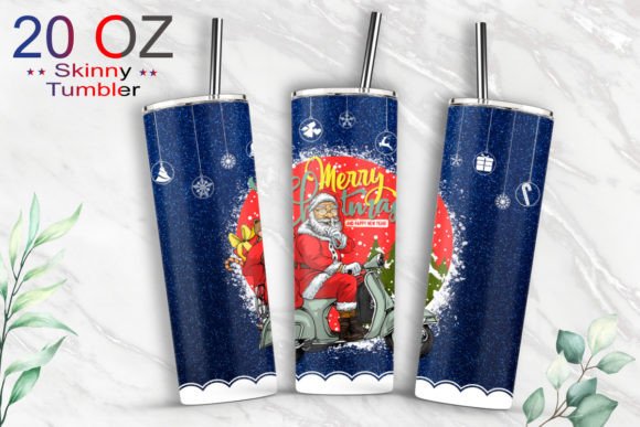 20oz Tumbler Christmas Wrap Graphics & Print Templates
