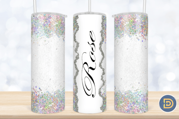 Add Name Holographic Glitter Tumbler PNG: Crafts & Graphics