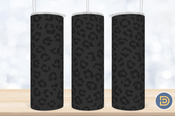 Black Leopard 20Oz Tumbler Wrap PNG: A Designer's Take