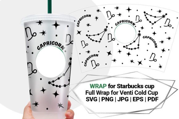 Capricorn Starbucks Cup Wrap: Graphics & Crafts Review