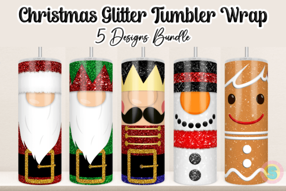 Christmas Glitter Tumbler Bundle PNG: Crafts Graphics Review