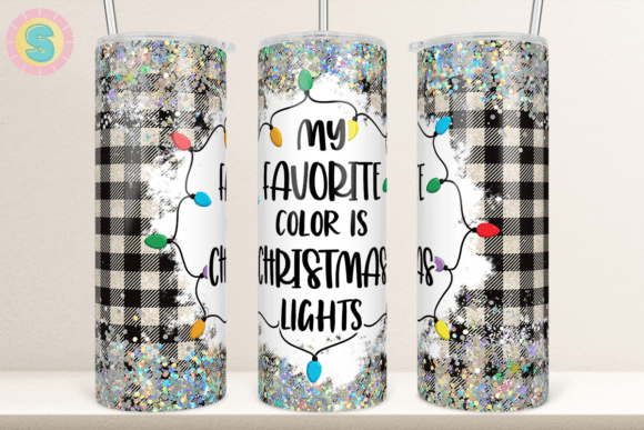 Christmas Lights Buffalo Plaid Tumbler Design Review