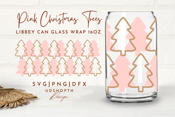Christmas Tree Beer Can Glass SVG for Crafts & Graphics