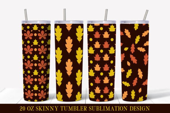 Fall Tumbler Sublimation Wrap Designs In Practice