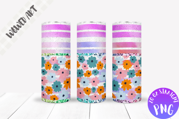 Flower Pattern Skinny Tumbler Wrap: Crafts & Graphics Review
