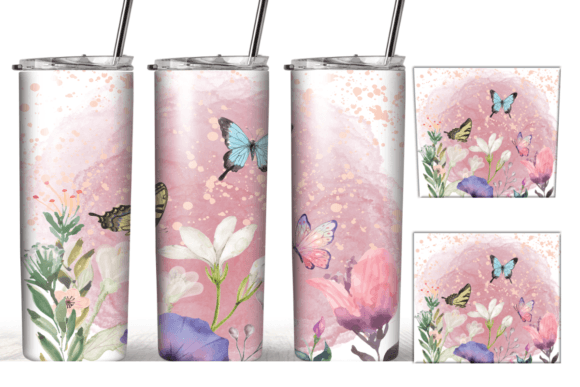 Flowers Butterfly Coffee Tumbler Wrap: A Designer’s Review