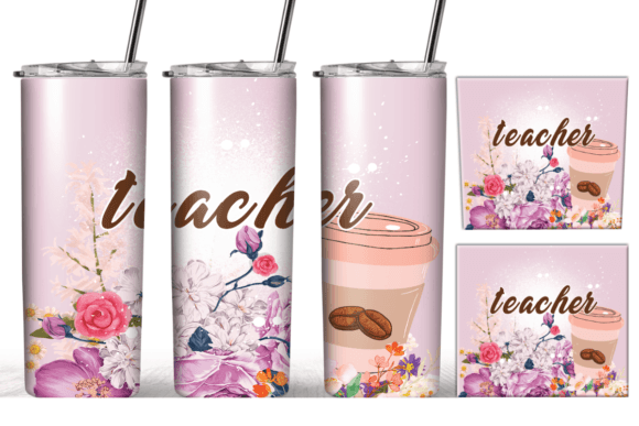 Flowers Coffee Teacher Tumbler Wrap: A Graphics & Crafts Review