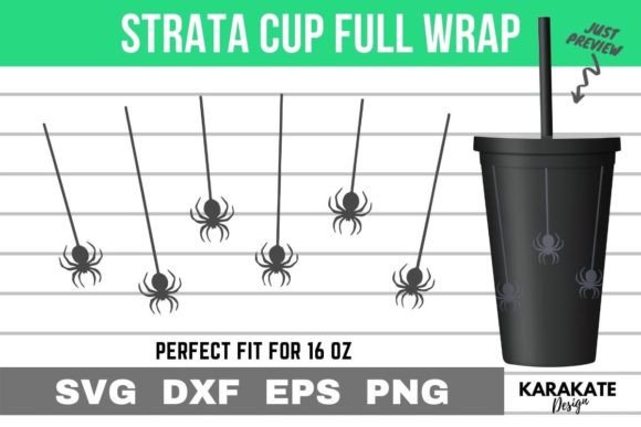 Halloween Spider 16 Oz Strata Cup Wrap Review