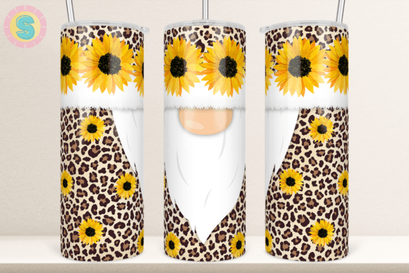 Leopard Gnome Sunflower Tumbler Wrap: Craft & Graphics Review