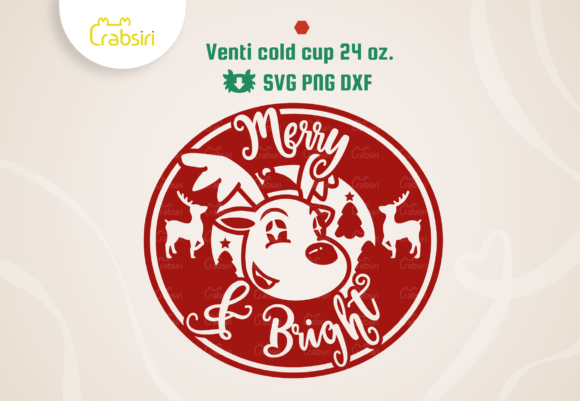 Rein Deer Merry and Bright Cold Cup Graphics & Crafts Review