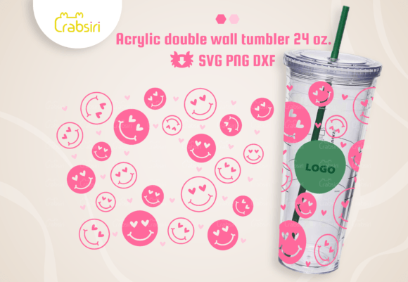 Smile Love Tumbler 24oz Graphics & Crafts Review