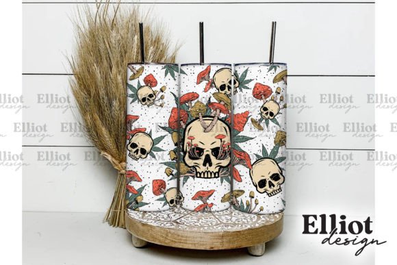 Weed Skull Tumbler Wrap PNG: A Graphics & Crafts Review